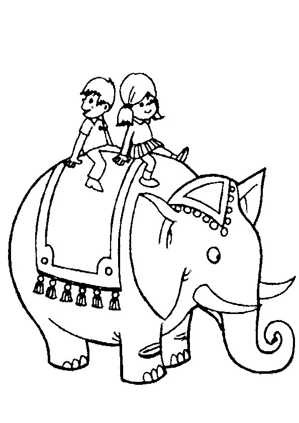 Elephant coloring pages