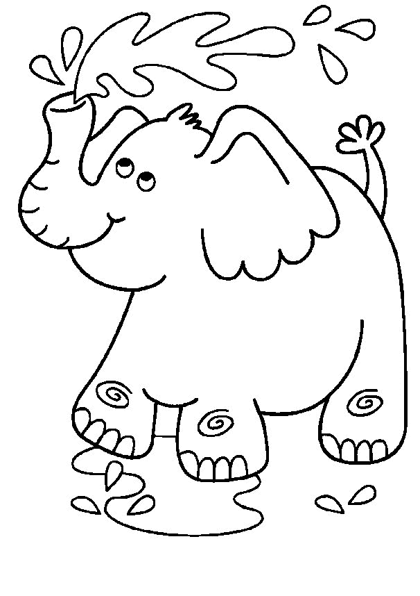 Elephant coloring pages