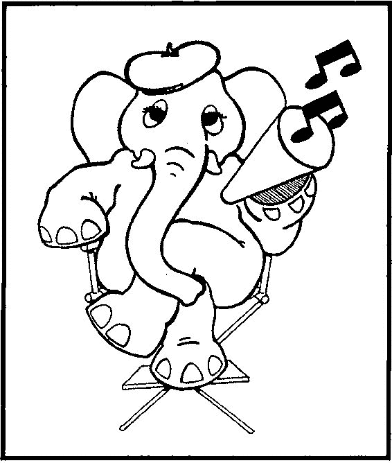 Elephant coloring pages