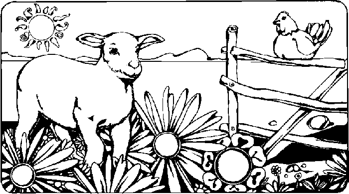 Farm animals coloring pages