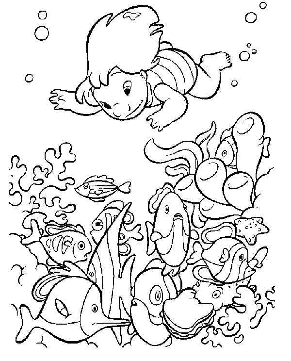 Fish coloring pages