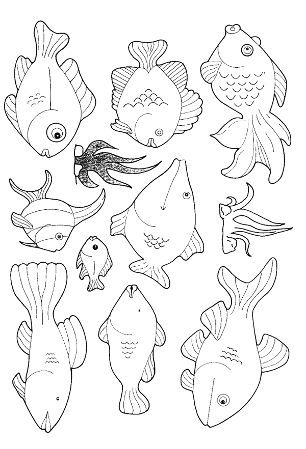 Fish coloring pages