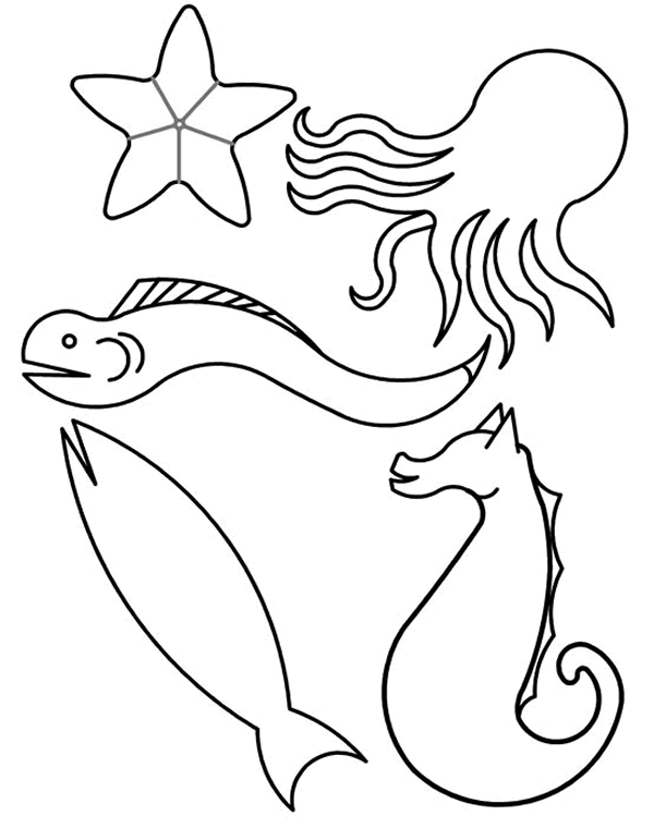 Fish coloring pages