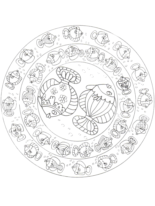 Fish coloring pages