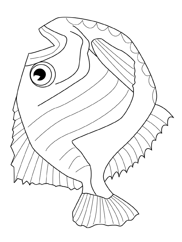 Fish coloring pages