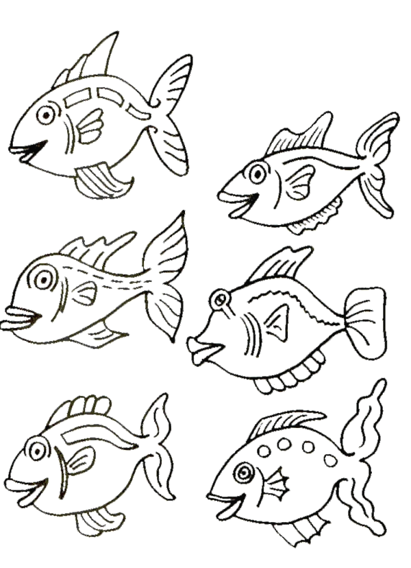 Fish coloring pages