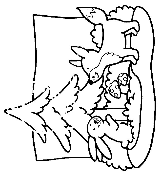 Fox coloring pages