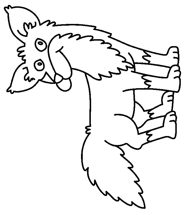 Fox coloring pages