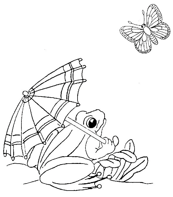 Frog coloring pages