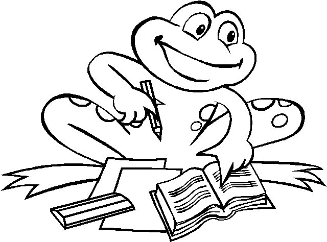 Frog coloring pages