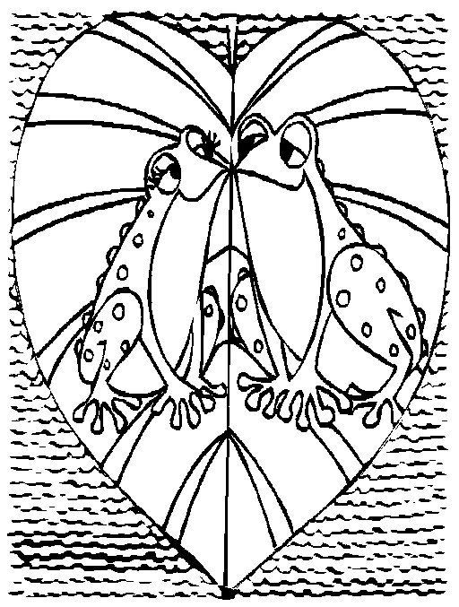 Frog coloring pages