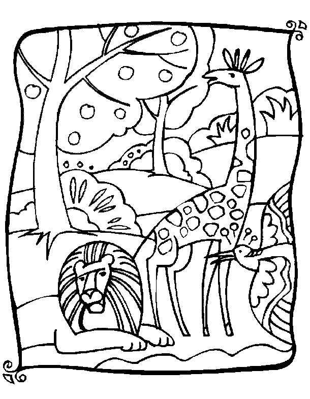 Giraffe coloring pages