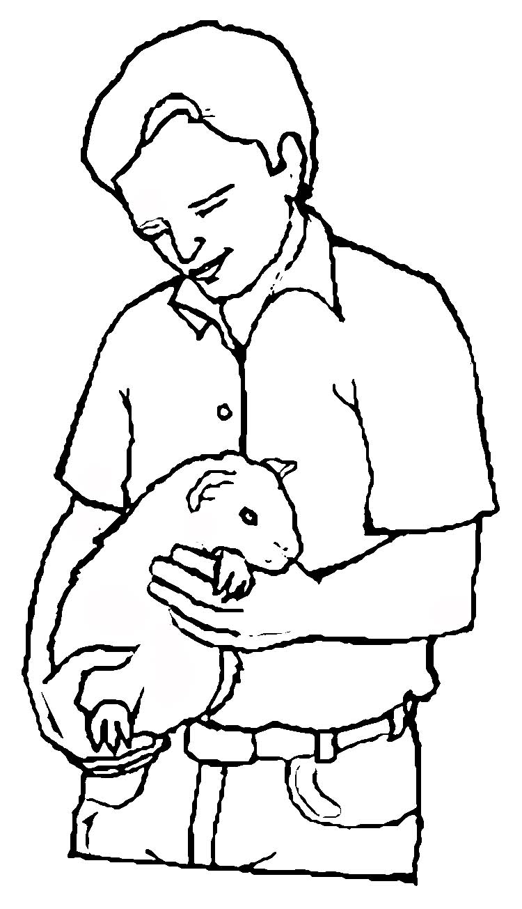 Guinea pig coloring pages