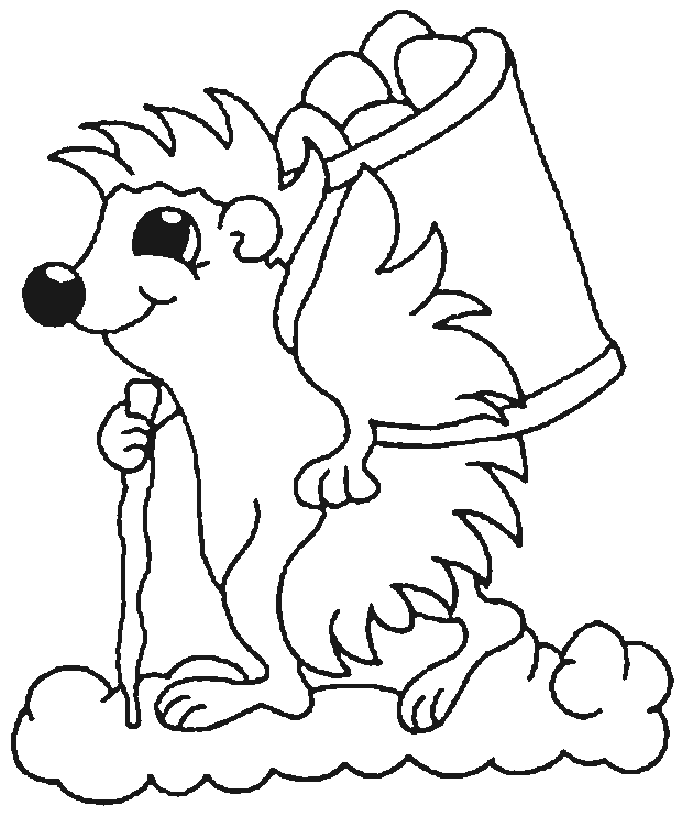 Hedgehog coloring pages