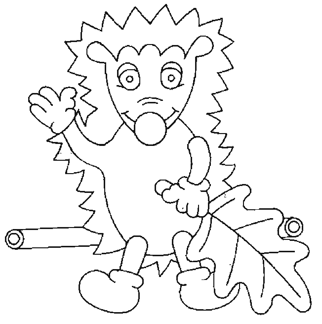 Hedgehog coloring pages