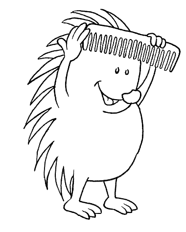 Hedgehog coloring pages