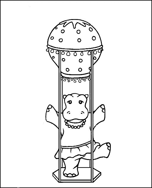 Hippo coloring pages