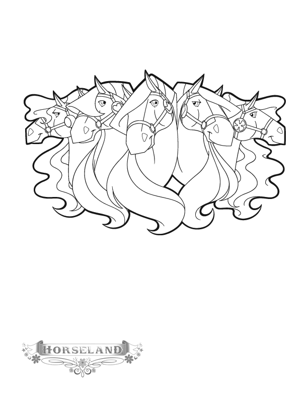 Horse coloring pages