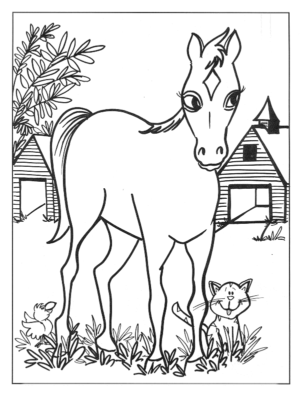 Horse coloring pages