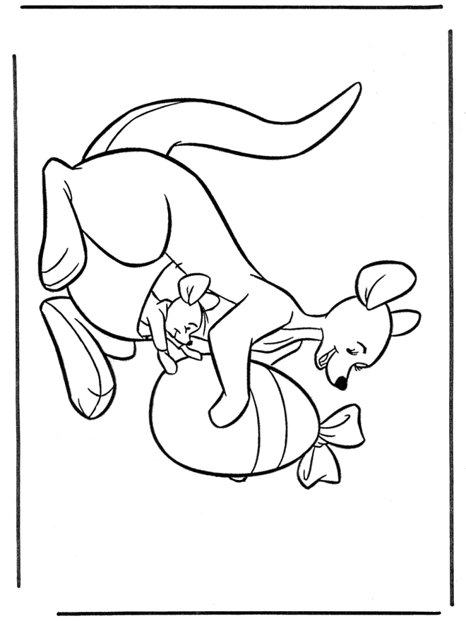 Kangaroo coloring pages