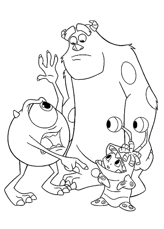 Monsters coloring pages