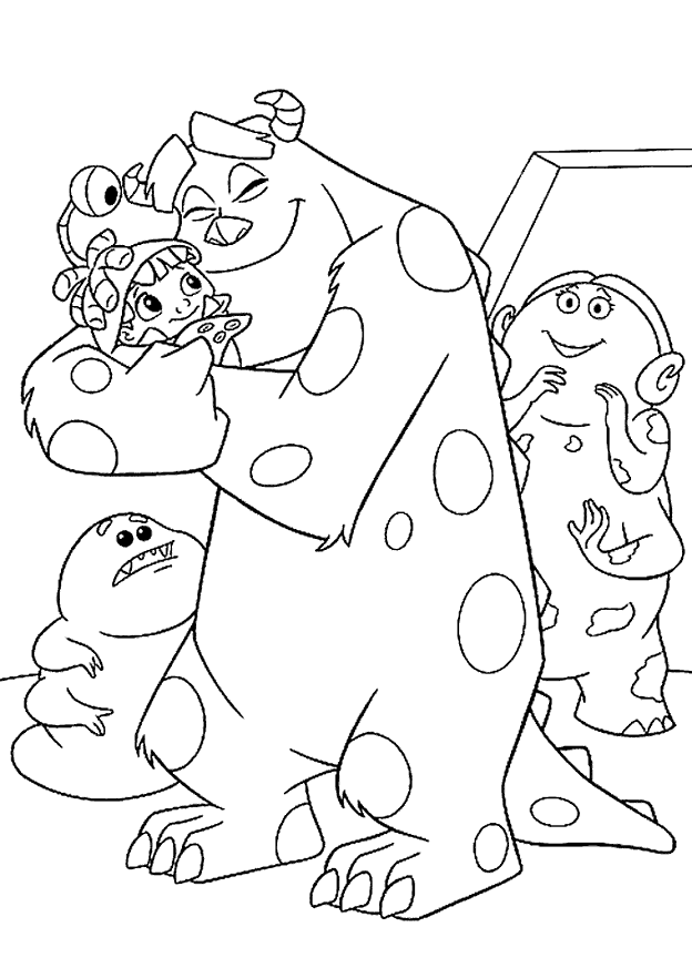 Monsters coloring pages