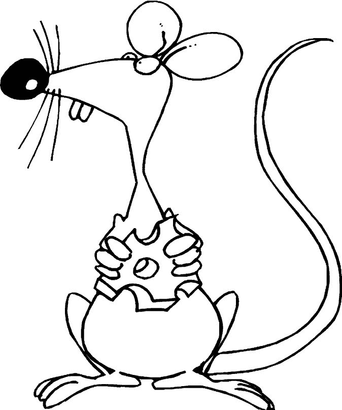 Mouse coloring pages