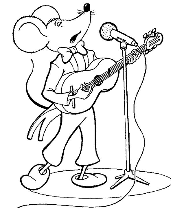 Mouse coloring pages