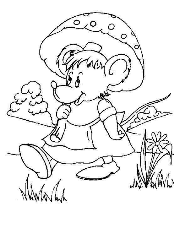 Mouse coloring pages