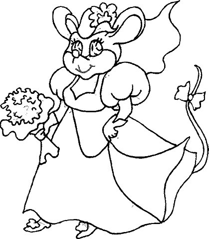 Mouse coloring pages