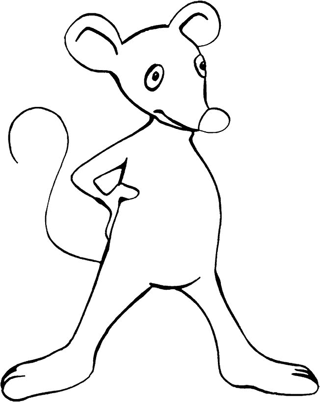 Mouse coloring pages