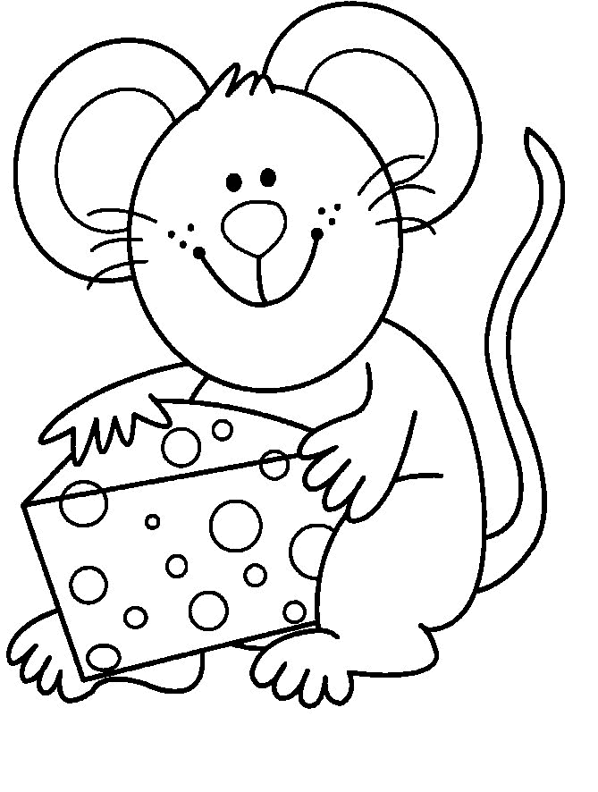 Mouse coloring pages