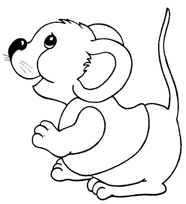 Mouse coloring pages