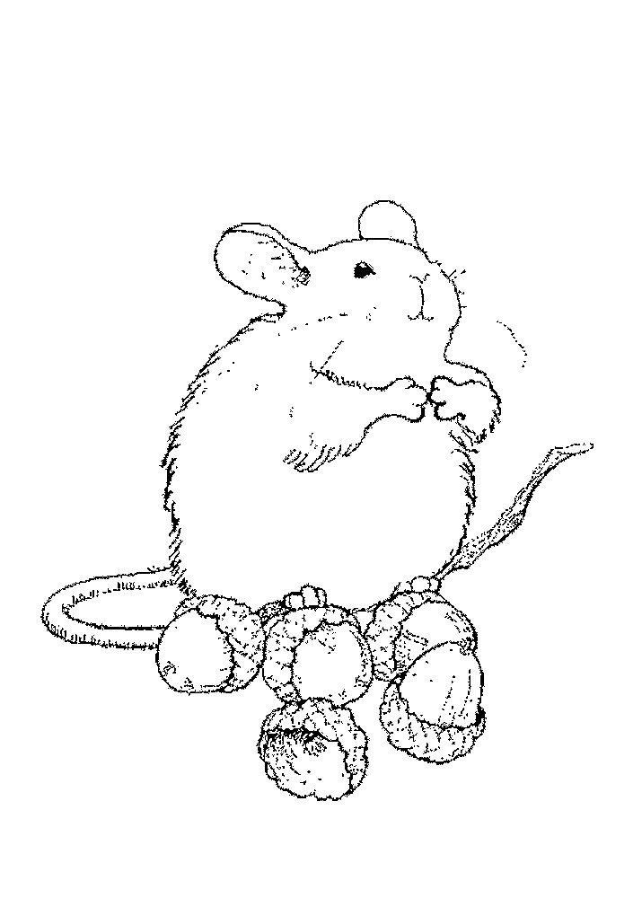 Mouse coloring pages