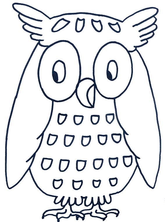 Owl coloring pages