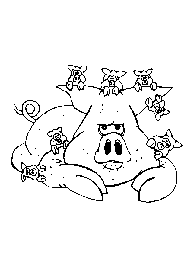 Pig coloring pages