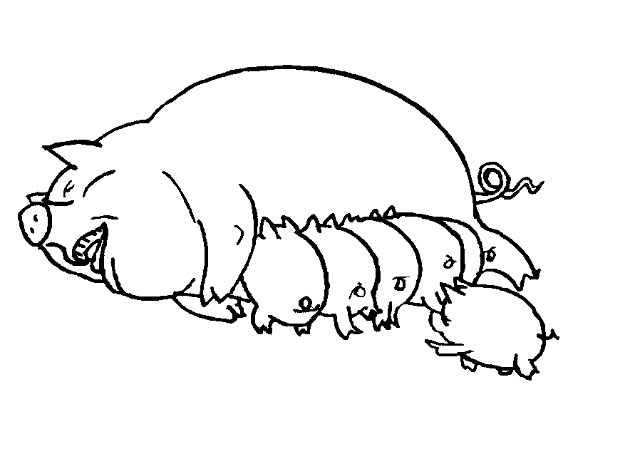 Pig coloring pages