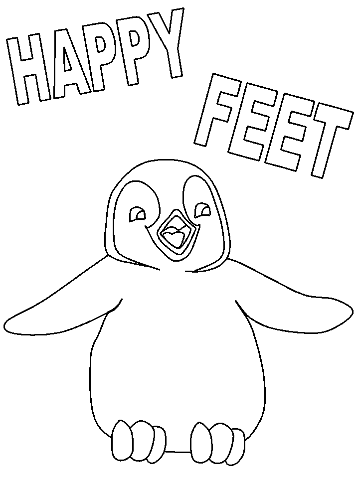 Pinguin coloring pages