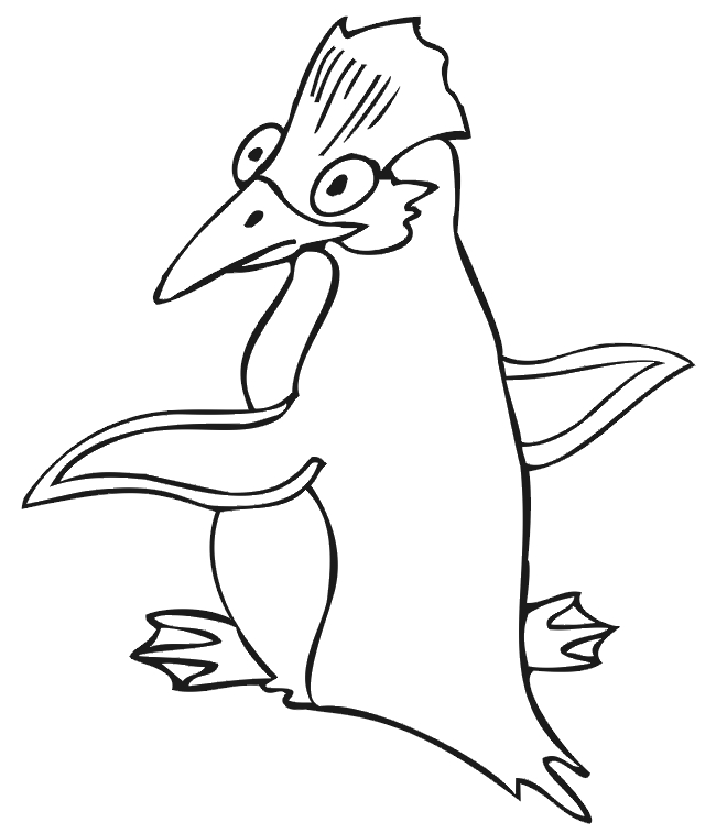 Pinguin coloring pages