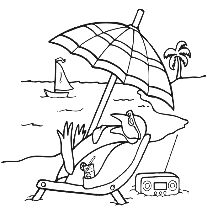 Pinguin coloring pages