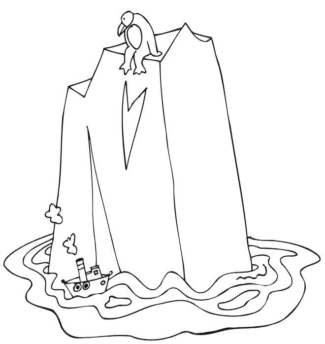 Pinguin coloring pages