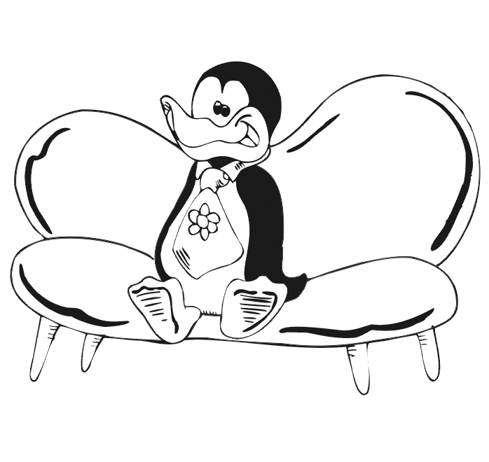 Pinguin coloring pages