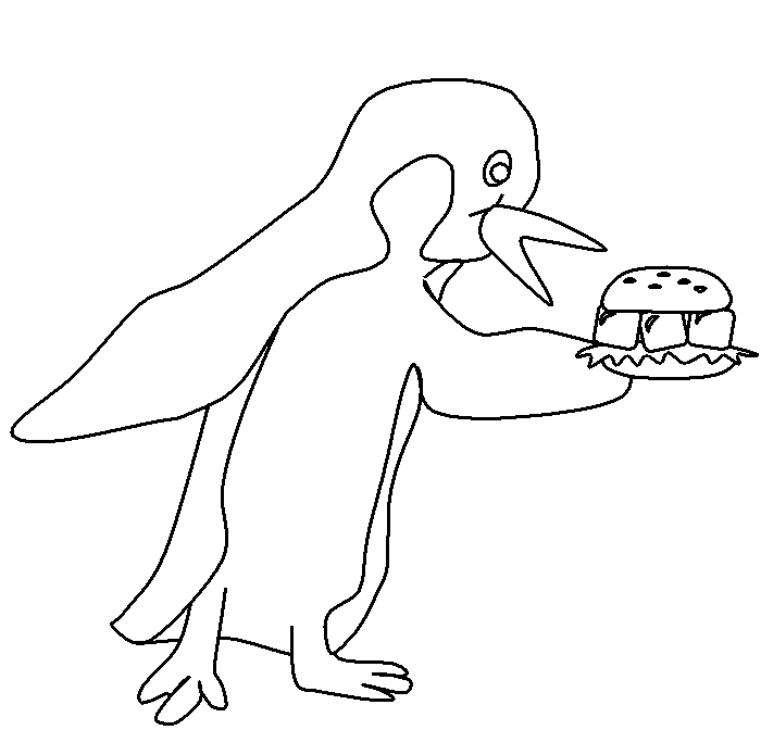 Pinguin coloring pages