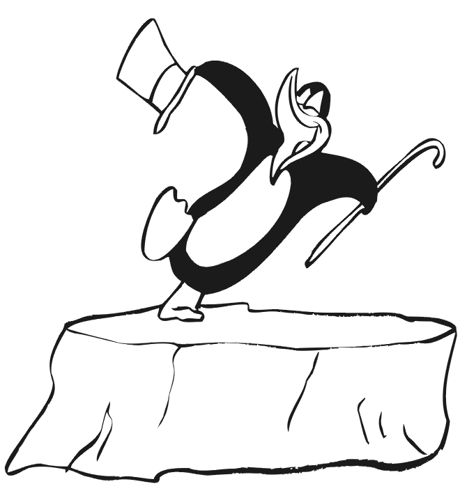 Pinguin coloring pages