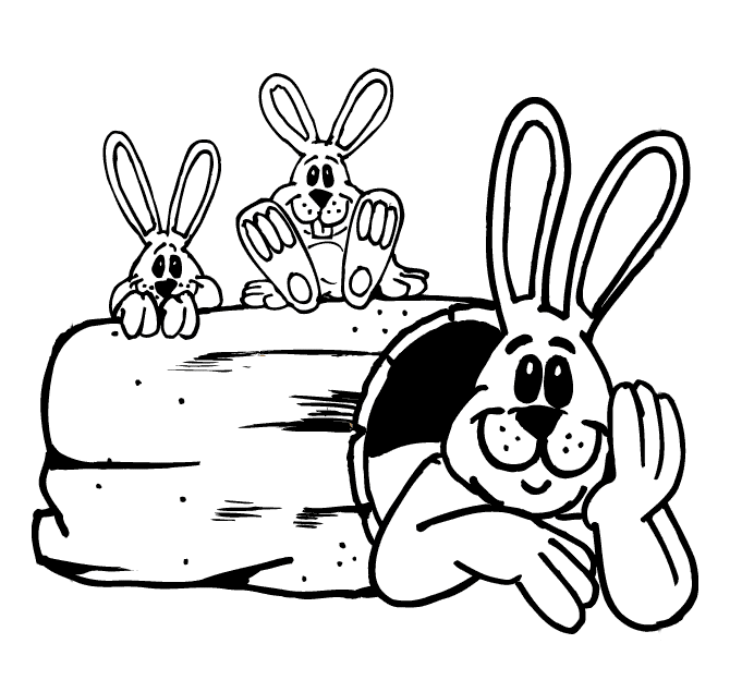 Rabbit coloring pages