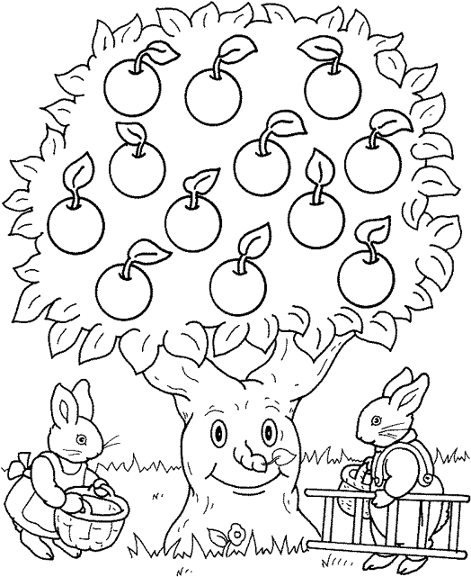 Rabbit coloring pages