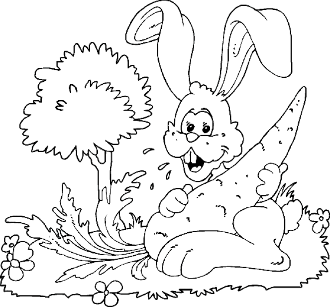 Rabbit coloring pages