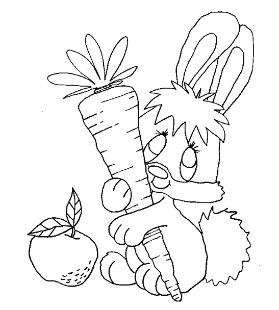 Rabbit coloring pages