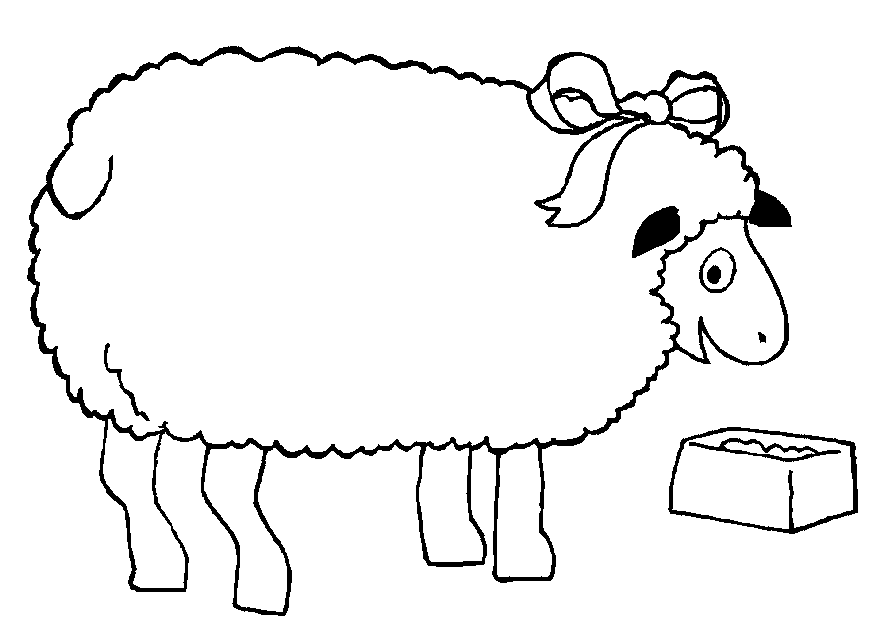 Sheep coloring pages