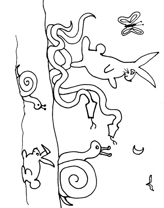 Snail coloring pages